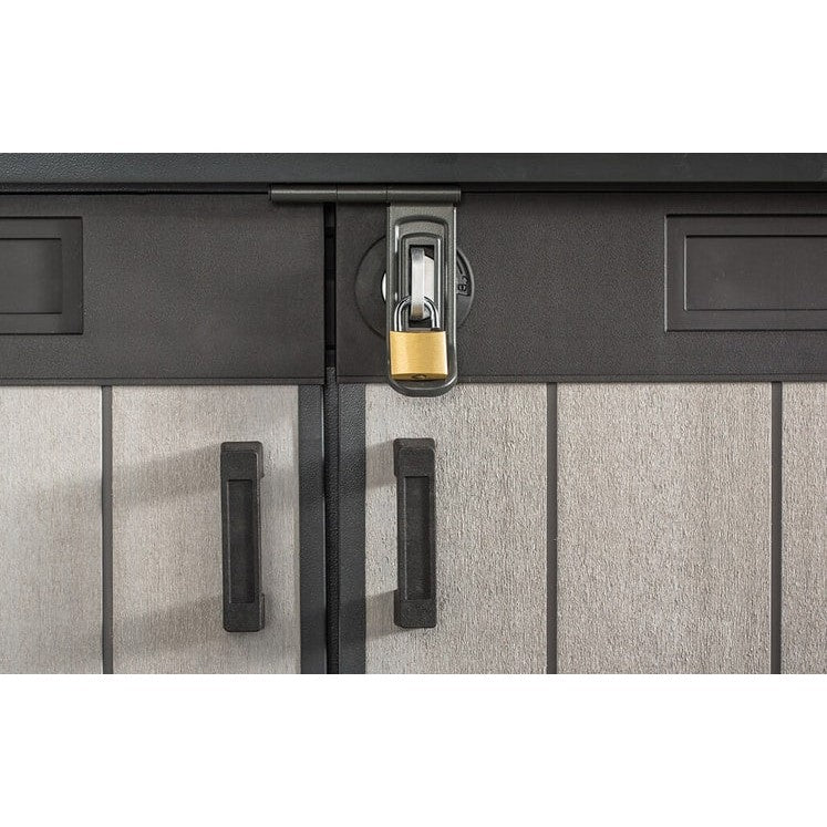 Keter 6 x 3 Oakland Grande Store Heavy Duty Plastic Shed – Grey - Bargain Beds