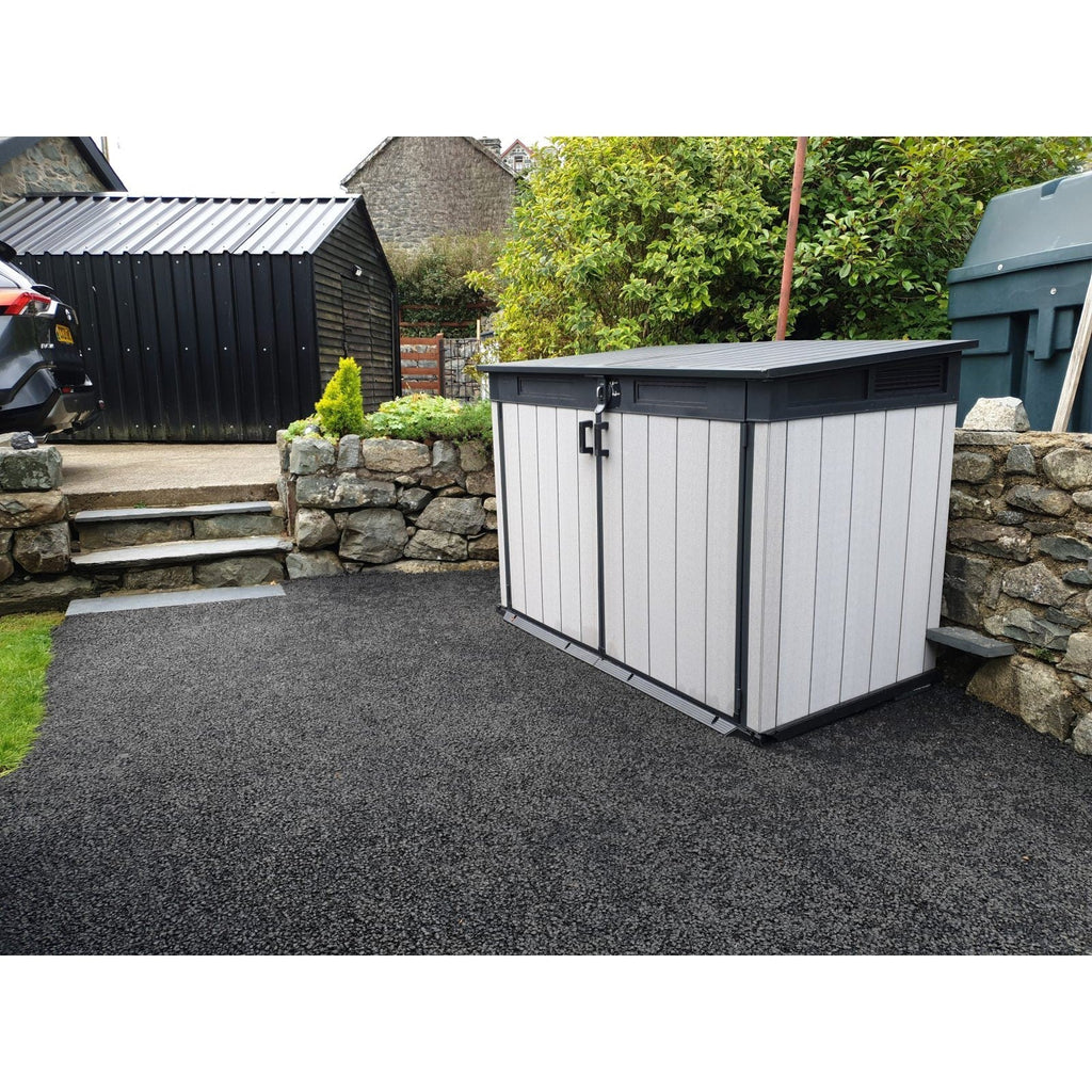 Keter 6 x 3 Oakland Grande Store Heavy Duty Plastic Shed – Grey - Bargain Beds