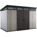 Keter 11x 7 Artisan Heavy Duty Plastic Pent Shed – Grey - Bargain Beds