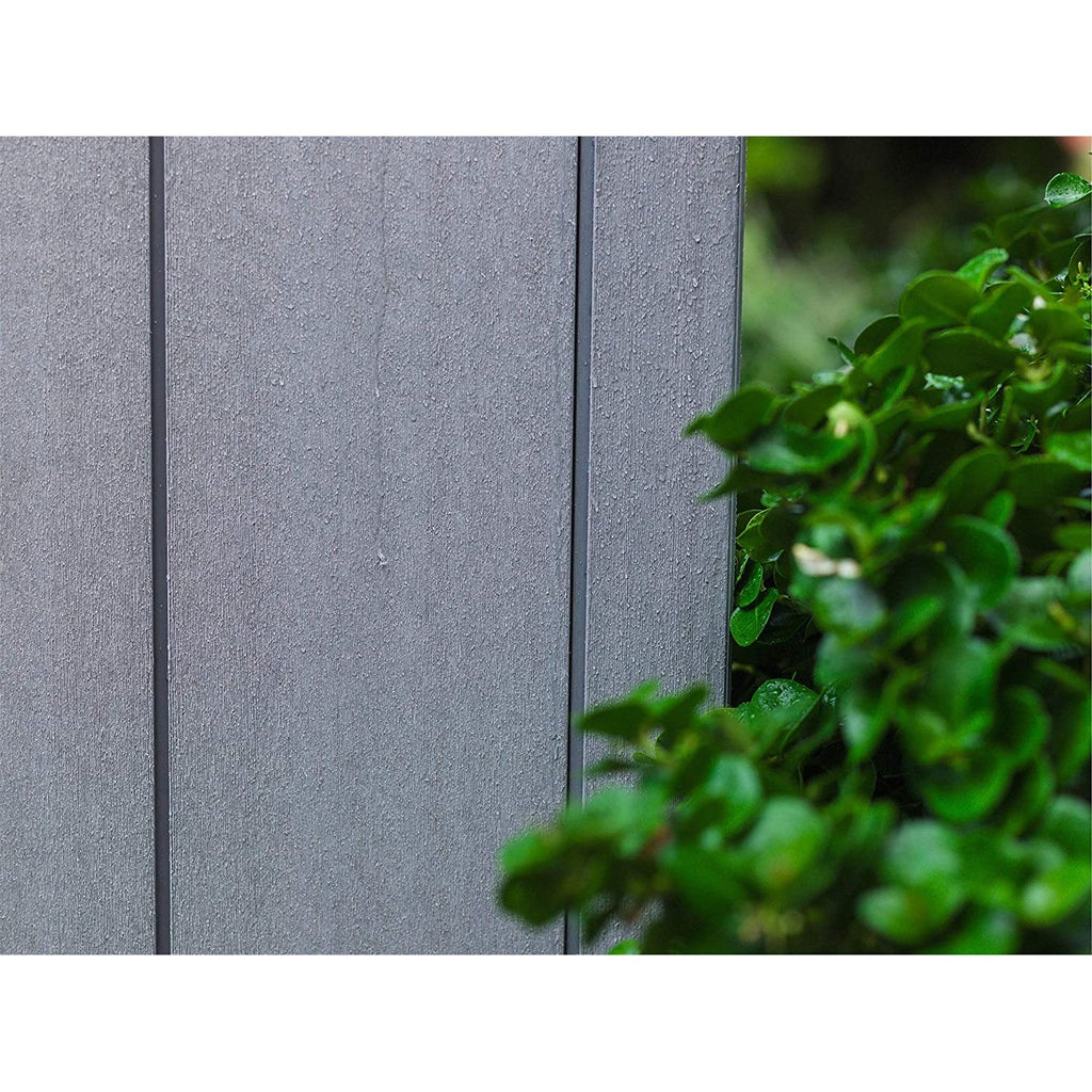 Keter 11x 7 Artisan Heavy Duty Plastic Pent Shed – Grey - Bargain Beds