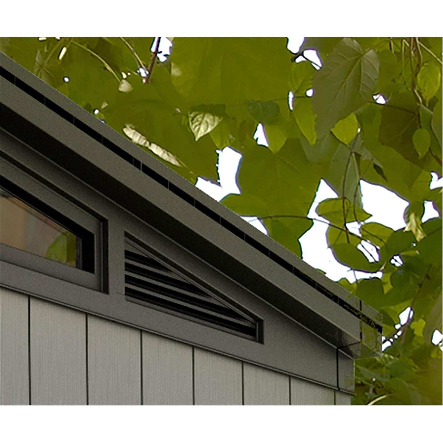 Keter 11x 7 Artisan Heavy Duty Plastic Pent Shed – Grey - Bargain Beds