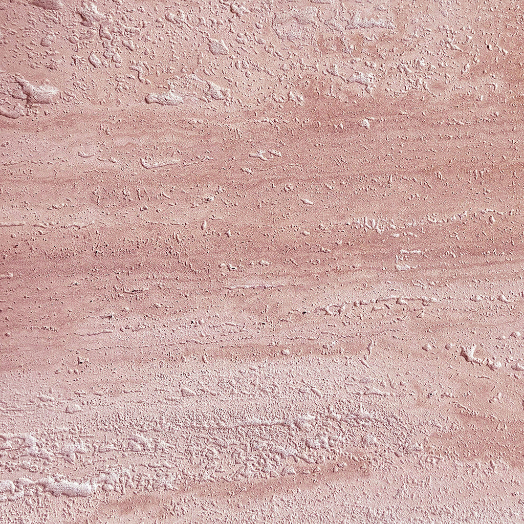 Porto Travertine Side Table, Red - Bargain Beds