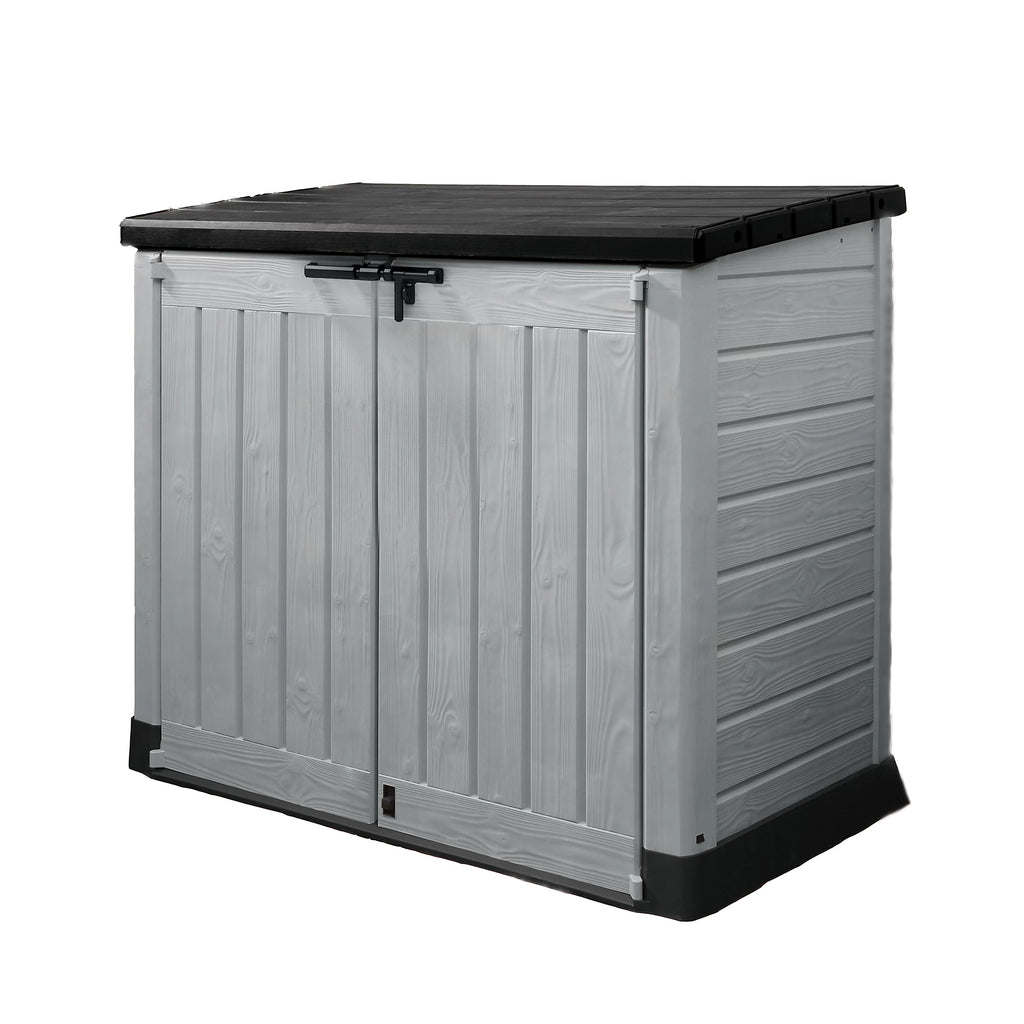 Keter Store It Out Max Grey 1200L Pent Garden storage 1250mm 1455mm - Bargain Beds